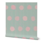 dots-rosebud pink n gray mint