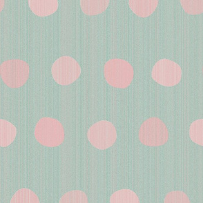 dots-rosebud pink n gray mint