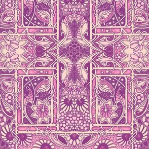 Do the Purple Nouveau Paisley Twist