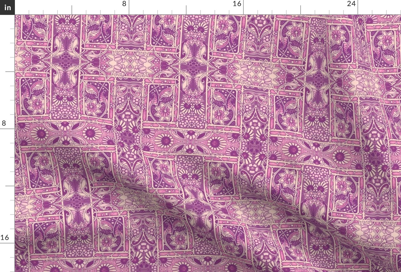 Do the Purple Nouveau Paisley Twist