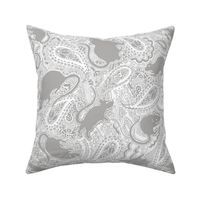 Paisley Rats - white grey - MEDIUM