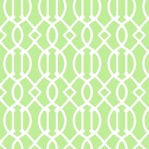 Pale Green Trellis Large Scale