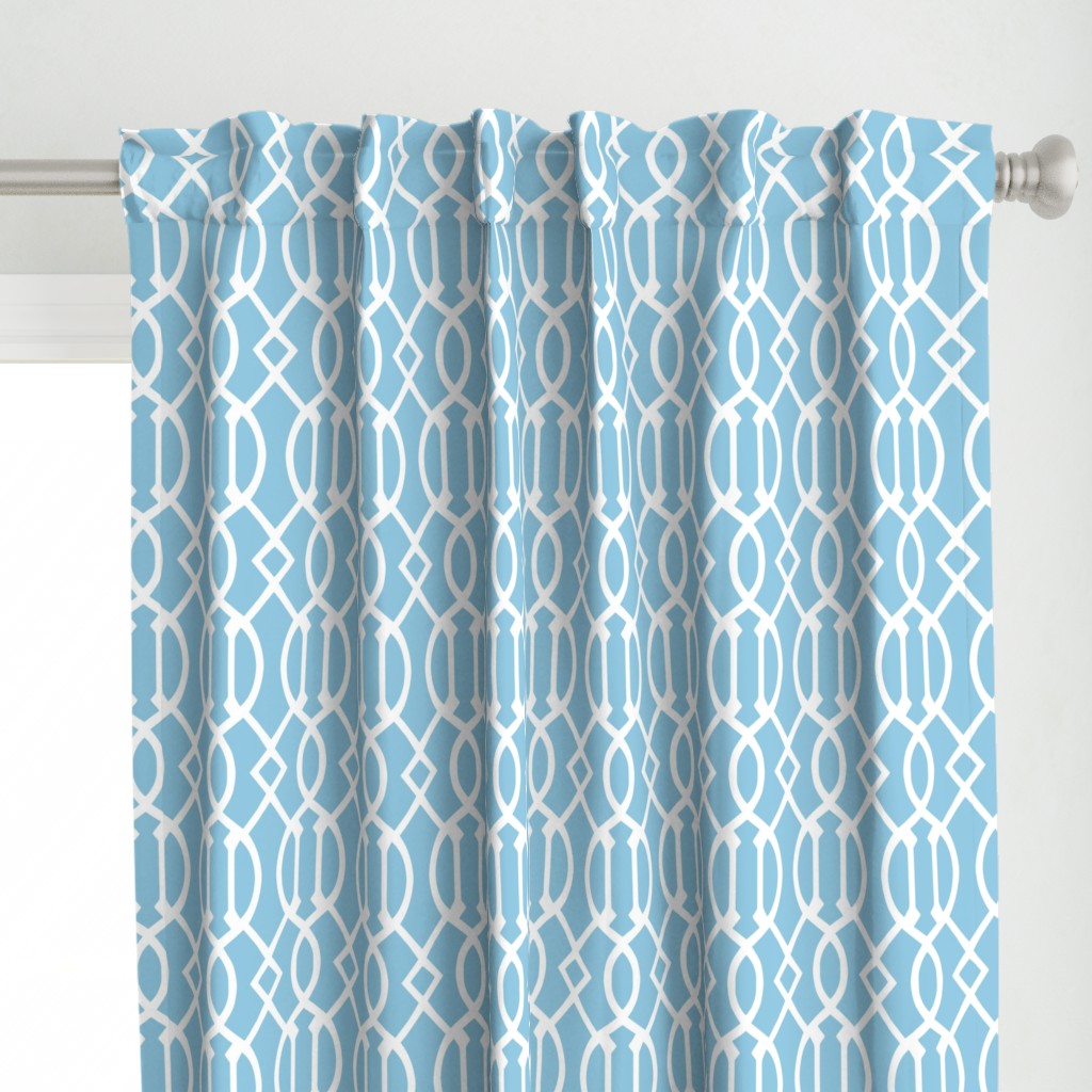 Sky Blue Trellis Large Scale