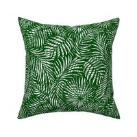 palm leaves __ greens   white __ tropical design for beach and swim