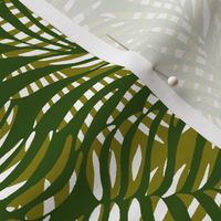 palm leaves __ olives   white __ tropical design for beach and swim