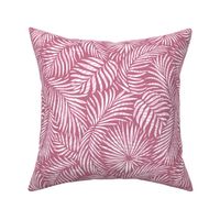  tropical palm leaves pink white beach swim