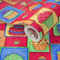 Cupcake Cake Patch Red