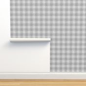 1.75” textured plaid- light grey Buffalo 