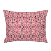 Floral Watercolor Geometric Beautiful Black Gray Pinks Lovely Wallpaper Bedding Pillow