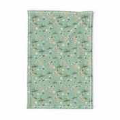 Meadow with Bees, Sage Green