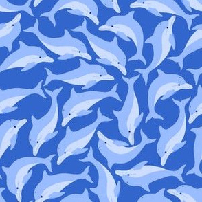 07033707 : ditsy dolphins : Ab