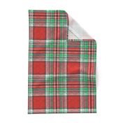 Distressed red + green (MATCHING) Stewart plaid by Su_G_©SuSchaefer