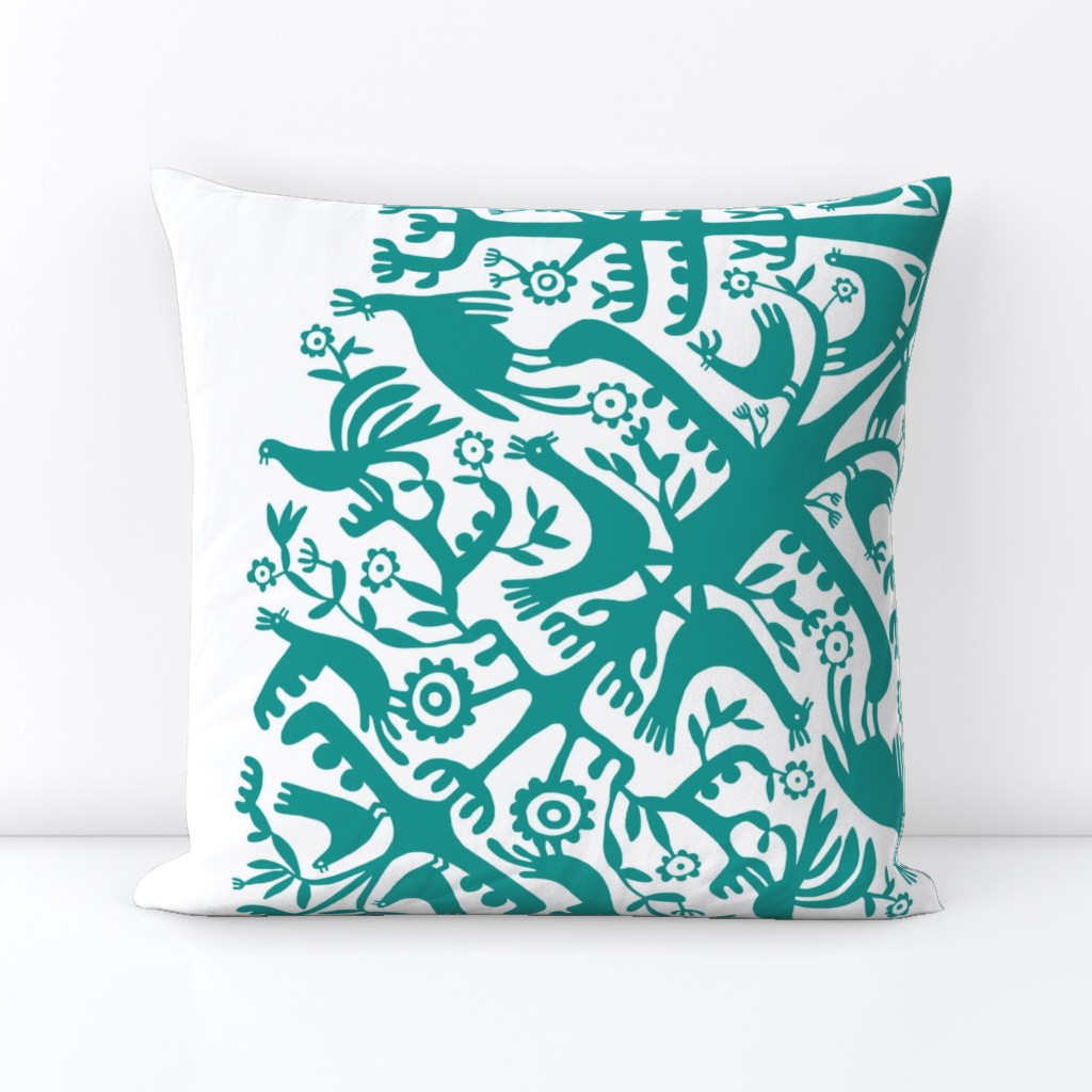 hawaiian quilt - teal