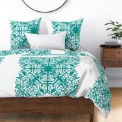 hawaiian quilt - teal