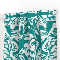 hawaiian quilt - teal