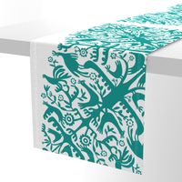 hawaiian quilt - teal