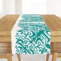 hawaiian quilt - teal