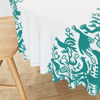 hawaiian quilt - teal