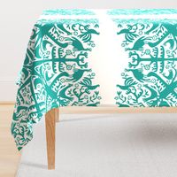 hawaiian quilt - teal