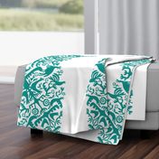 hawaiian quilt - teal