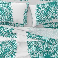 hawaiian quilt - teal