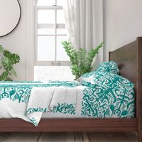 hawaiian quilt - teal