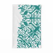 hawaiian quilt - teal