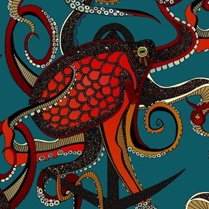 octopus ink teal