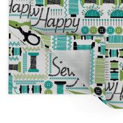 SEW happy - Teal