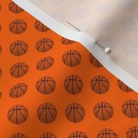 Half Inch Basketball Balls on Orange