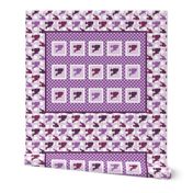 Poodle Polka Dot Baby Cheater Quilt