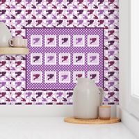 Poodle Polka Dot Baby Cheater Quilt