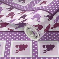 Poodle Polka Dot Baby Cheater Quilt