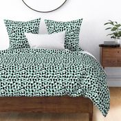 Modern brush spots mix abstract Scandinavian style trend pattern mint 