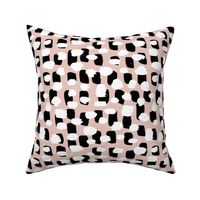 Modern brush spots mix abstract Scandinavian style trend pattern beige 