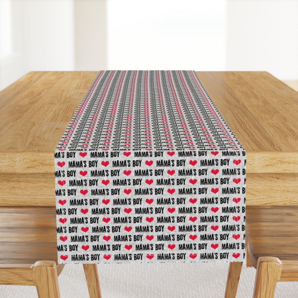 Mama's boy - valentines day fabric