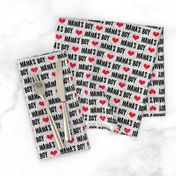 Mama's boy - valentines day fabric