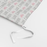 Mama's boy - valentines day fabric