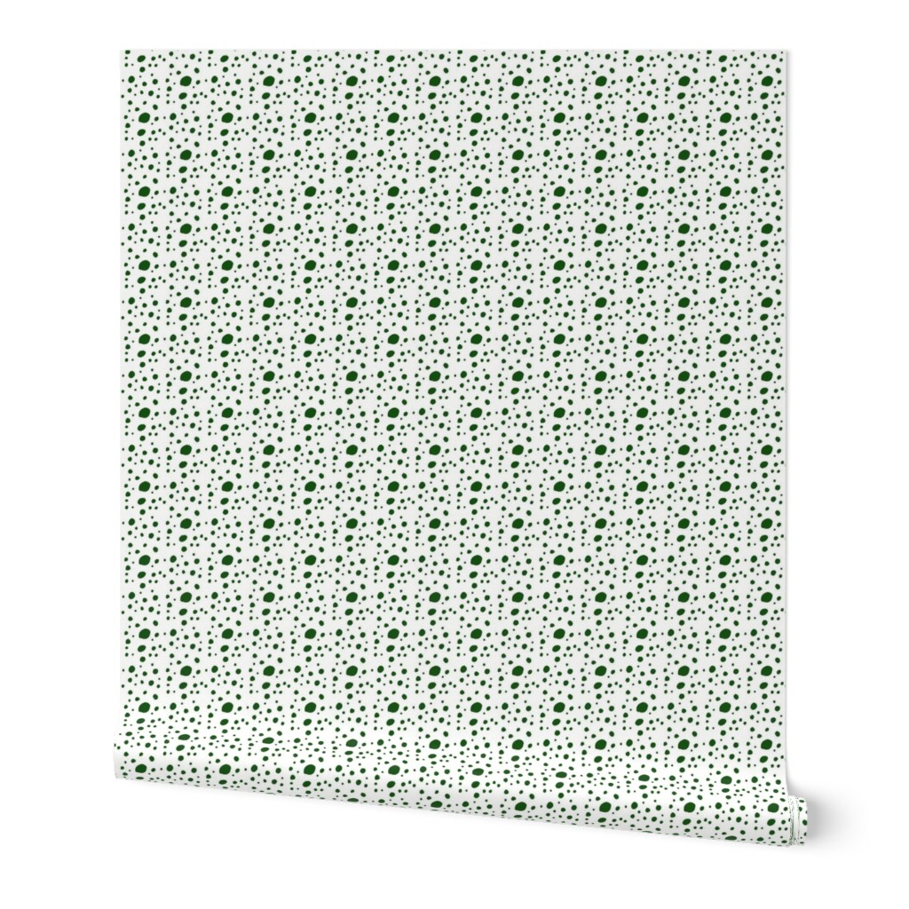 Christmas dots in green