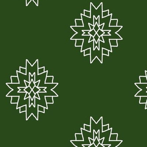 Christmas Star in Green