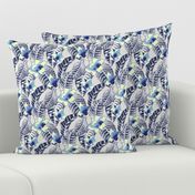 tropical-flower-and-palm-leaf-design-on-grey