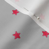 Red Star - Gray background