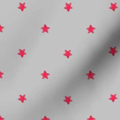 Red Star - Gray background