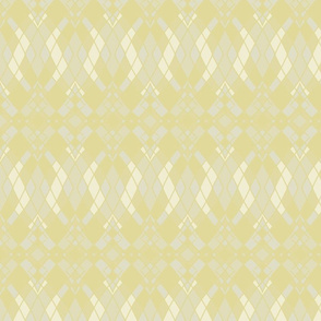 Ombre Diamonds in Khaki, Pale Goldenrod and Antique White, Horizontal
