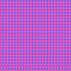 Rasberry and denim houndstooth Spoonflower