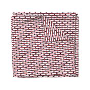 Distressed Navy Stars on Red Stripes (Grunge Painted Vintage Distressed 4th of July American Flag Stripes)