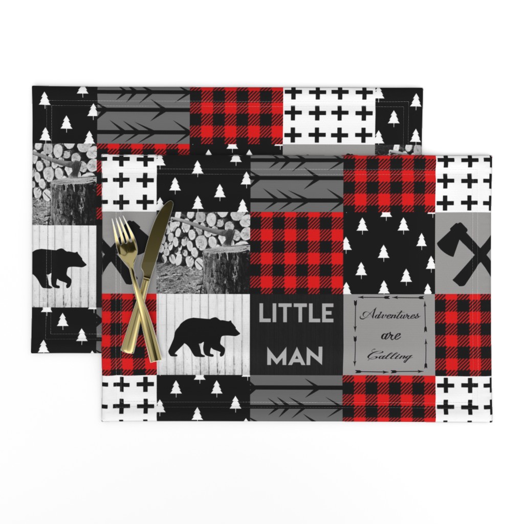 Little man lumberjack - red 