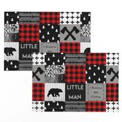 Little man lumberjack - red 