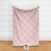 valentines dots polka dot fabric valentines day white red