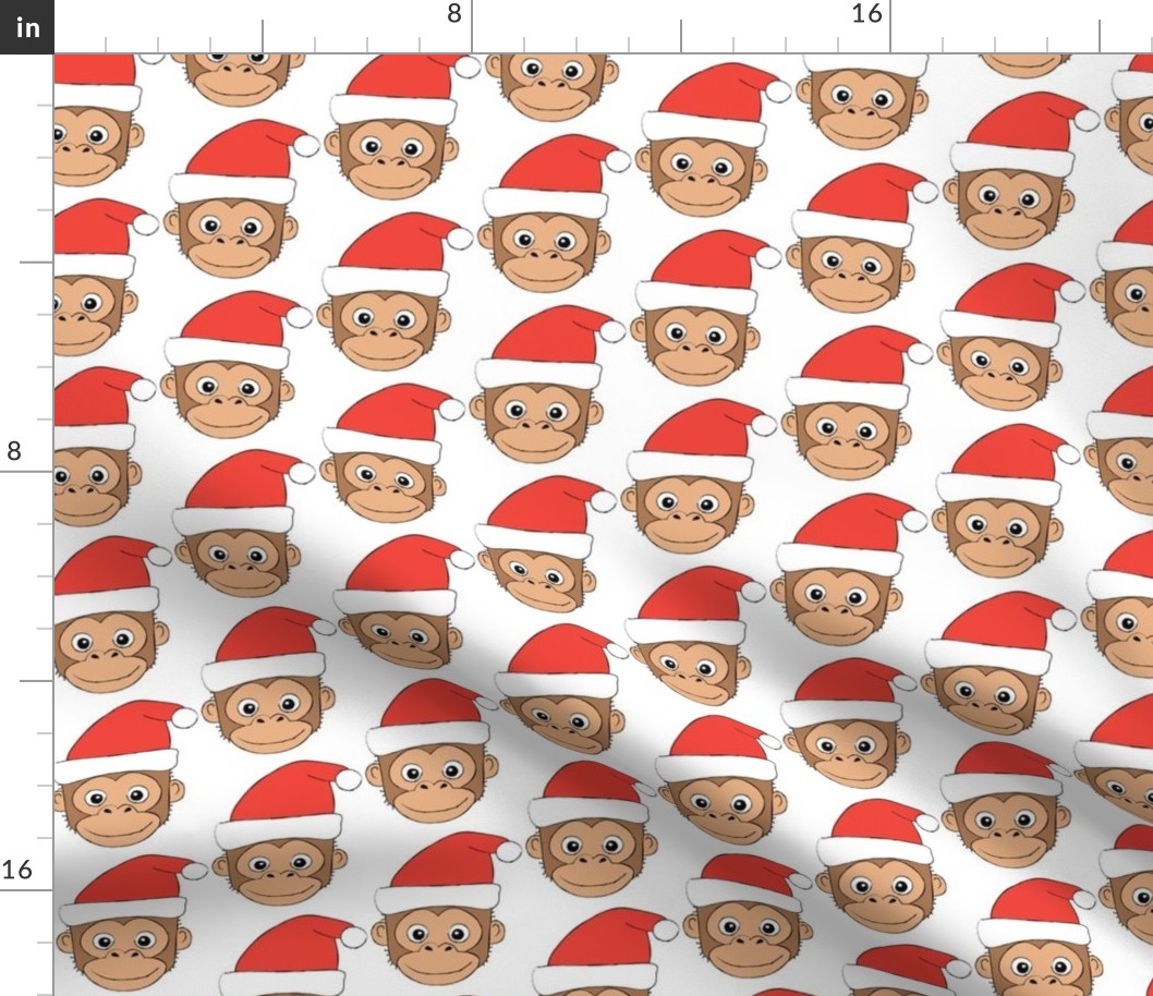 monkeys-with-santa-hats